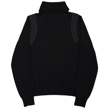 Dirk Bikkembergs Shoulder Ribbed Turtleneck Sweater