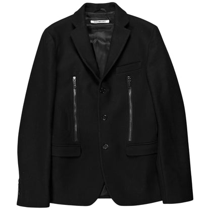 Dirk Bikkembergs Dual Zip Wool Blazer - AW13