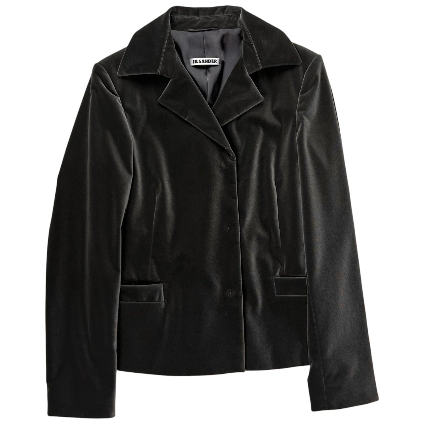 Jil Sander by Raf Simons Velour Snap Blazer - 00s