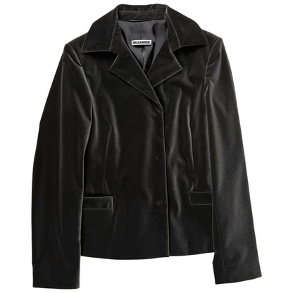 Jil Sander by Raf Simons Velour Snap Blazer - 00s