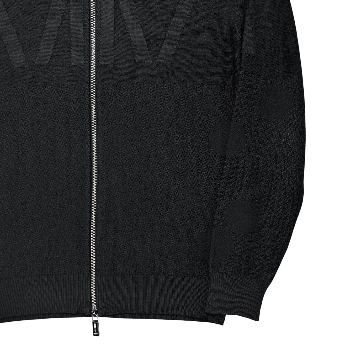 Dirk Bikkembergs Intarsia Wool Zip Sweater