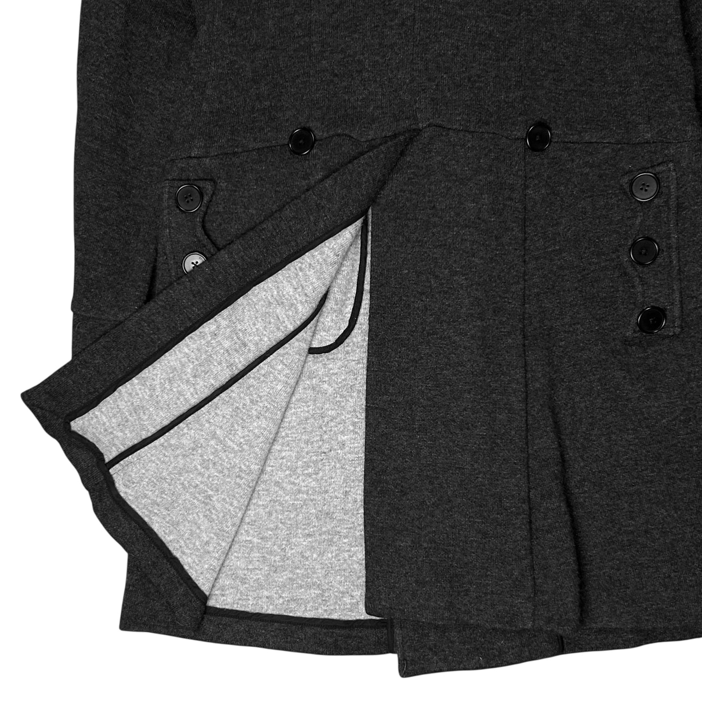 Dirk Bikkembergs Victorian Multi Button Wool Coat - AW10