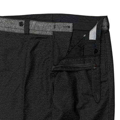 Dior Homme Contrast Waistband Brushed Cashmere Trousers - AW12