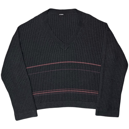 Raf Simons Slouchy Fisherman Stripe Knit Sweater - SS18