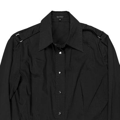 Gucci by Tom Ford Shoulder Strap Snap Shirt - 90s