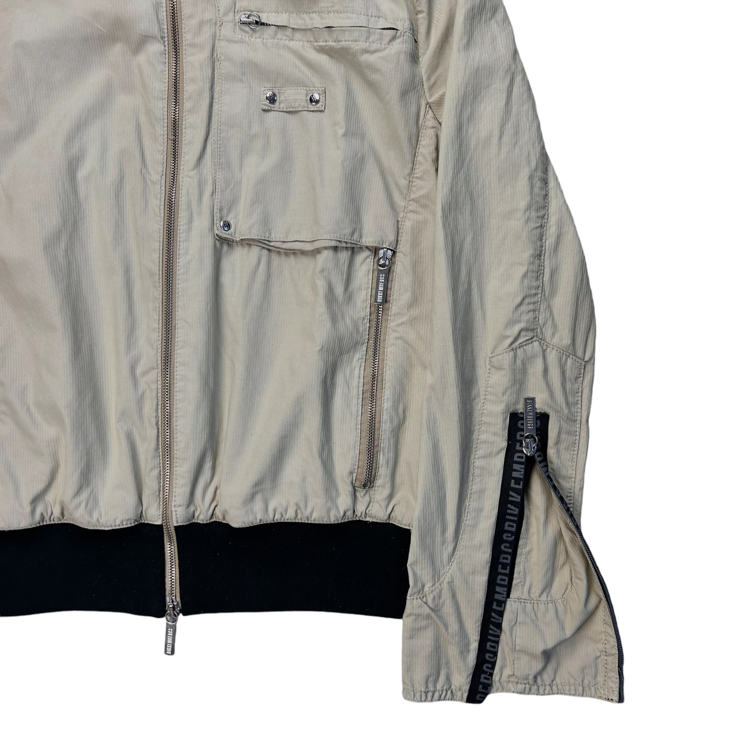 Dirk Bikkembergs Utility Zip Flight Jacket