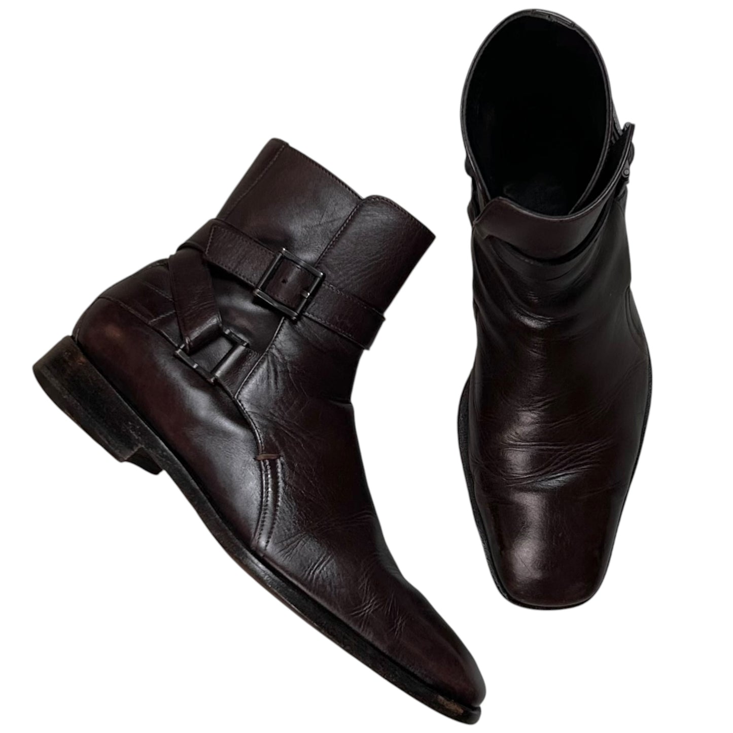 Gucci by Frida Giannini Jodhpur Strap Boots - 2010s