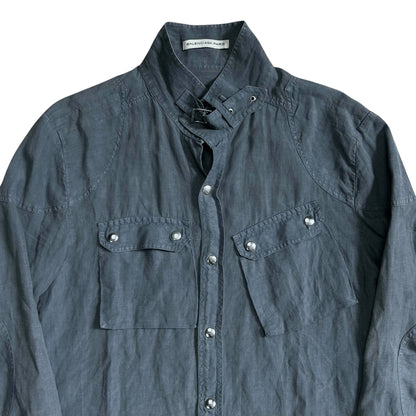 Balenciaga Belt Collar Linen Work  Shirt - SS05