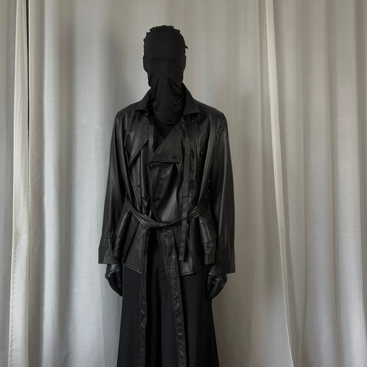 Ann Demeulemeester Bondage Multi Breasted Leather Jacket - AW10