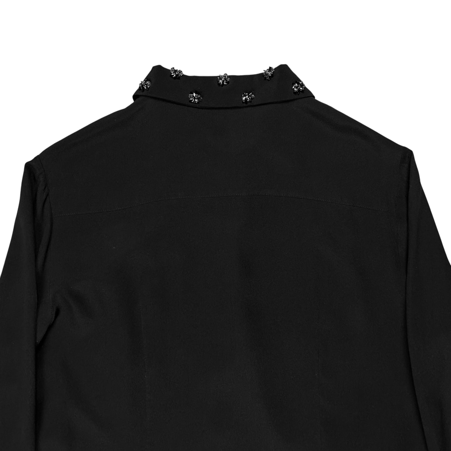 Prada Jewel Collar Silk Shirt - AW12