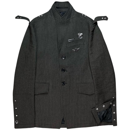 Dirk Bikkembergs Metal Pin Officer Jacket - AW06