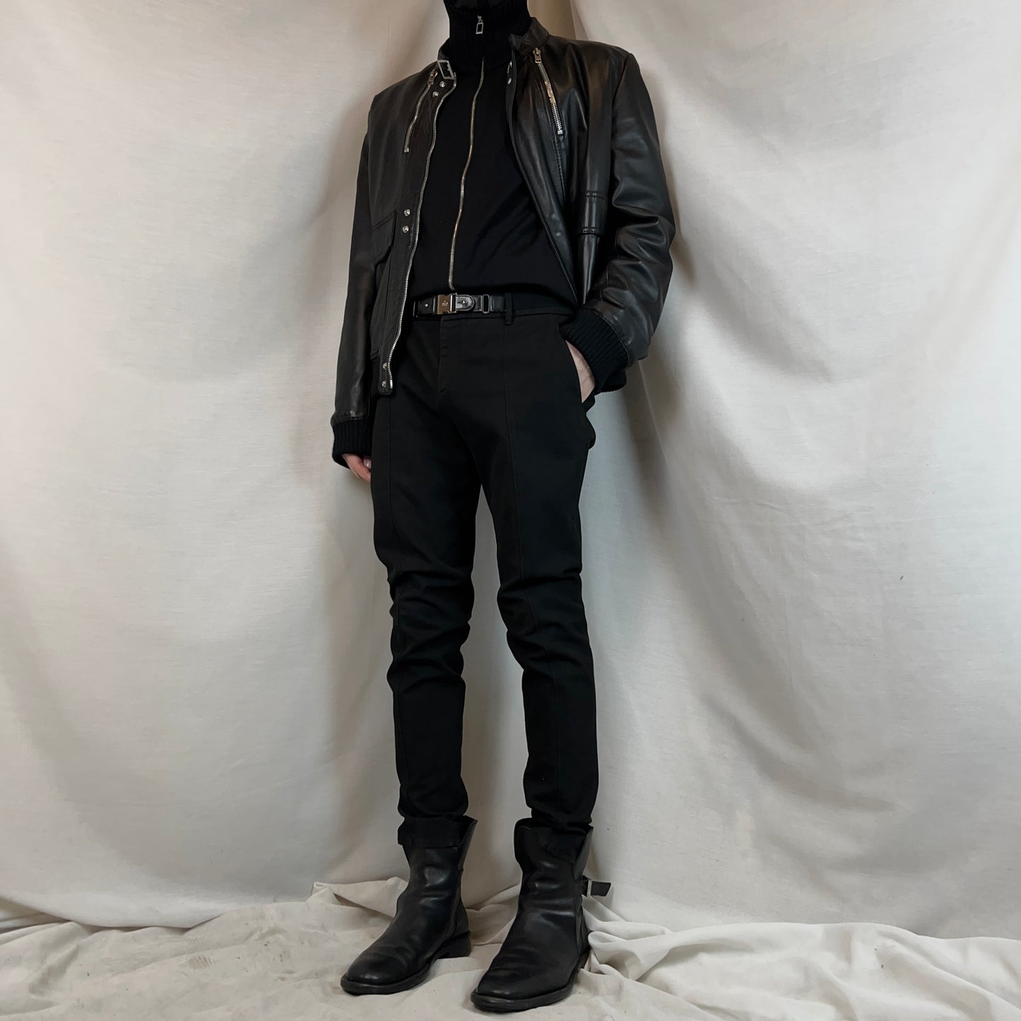 Gucci by Tom Ford Leather Harness Belt Pants - AW99