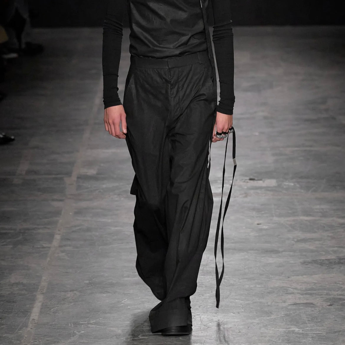 Ann Demeulemeester Waxed Bonne Sample Trousers - SS23