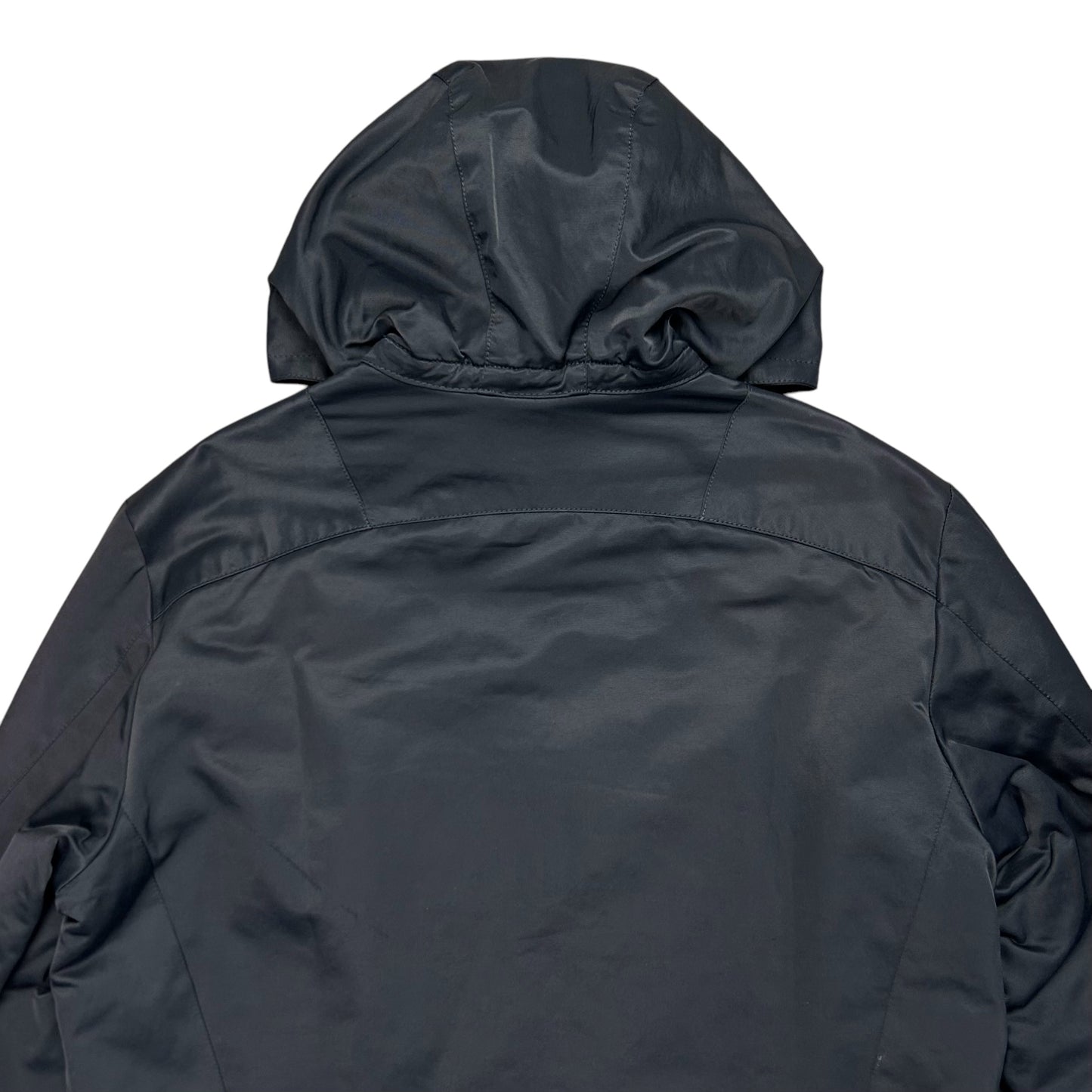 Dirk Bikkembergs Waxed Double Hooded Zip Jacket