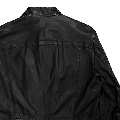 Dirk Bikkembergs Military Pocket Officer Leather Jacket