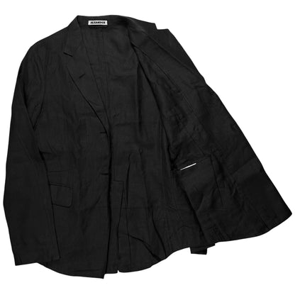 Jil Sander by Raf Simons Mandarin Linen Blazer - 00s