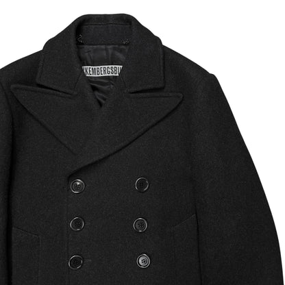 Dirk Bikkembergs Peak Lapel Caban Wool Jacket