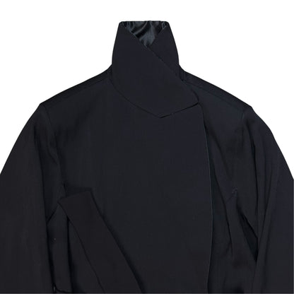 Jil Sander Belted Glossy Lapel Blazer - 80s