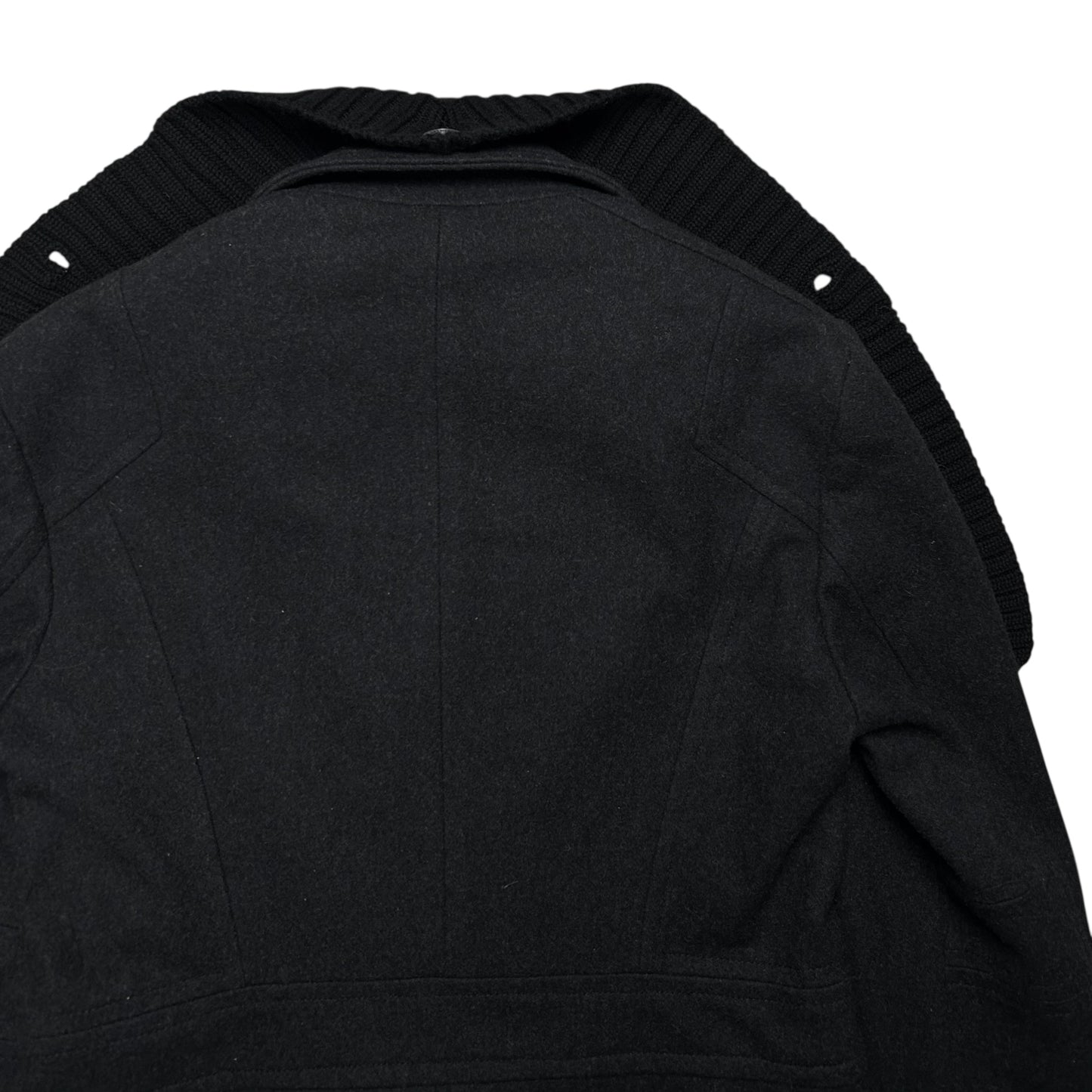 Dirk Bikkembergs Scarfed Caban Wool Jacket