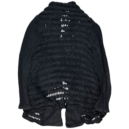 Rick Owens Open Crotchet Knit Tail Silk Cardigan - AW15