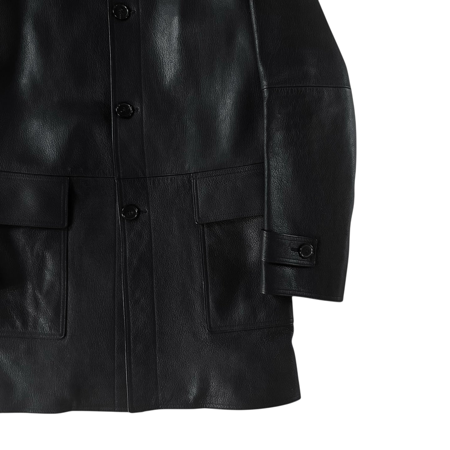 Jil Sander Multi Strap Leather Parka - AW14