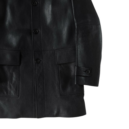 Jil Sander Multi Strap Leather Parka - AW14