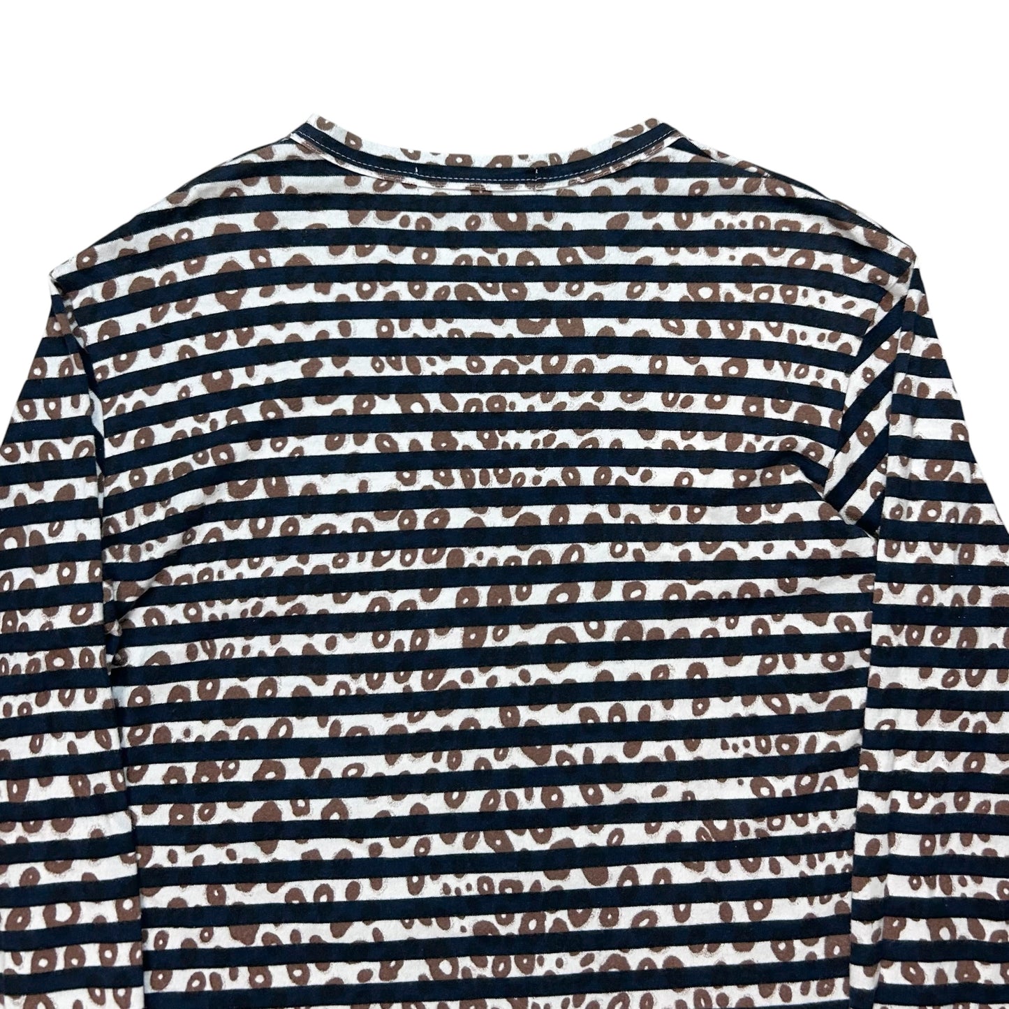 Comme des Garcons Shirt Striped Leo Print Longsleeve - SS12