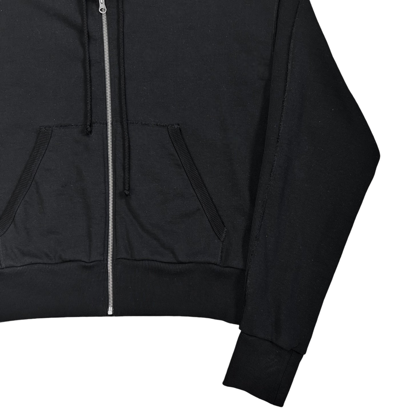 MM6 Maison Margiela Rib Panelled Zip Hoodie - SS23