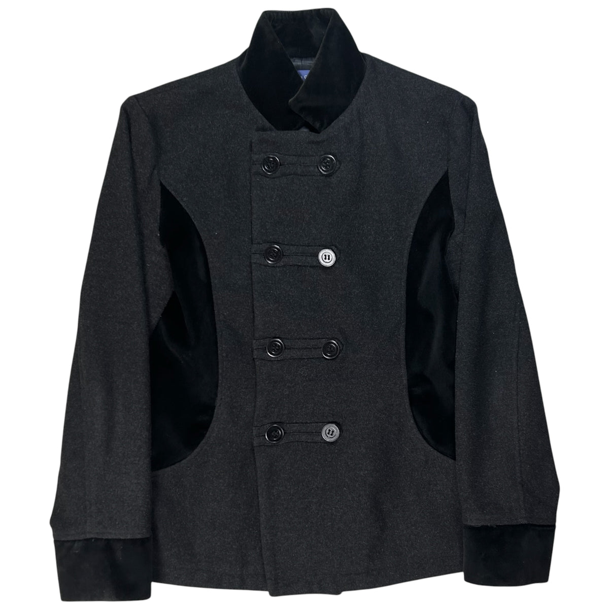 Comme des Garcons Homme Velour Appliqué Officer Jacket - SS06