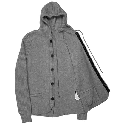 Dirk Bikkembergs Hooded Knit Cardigan