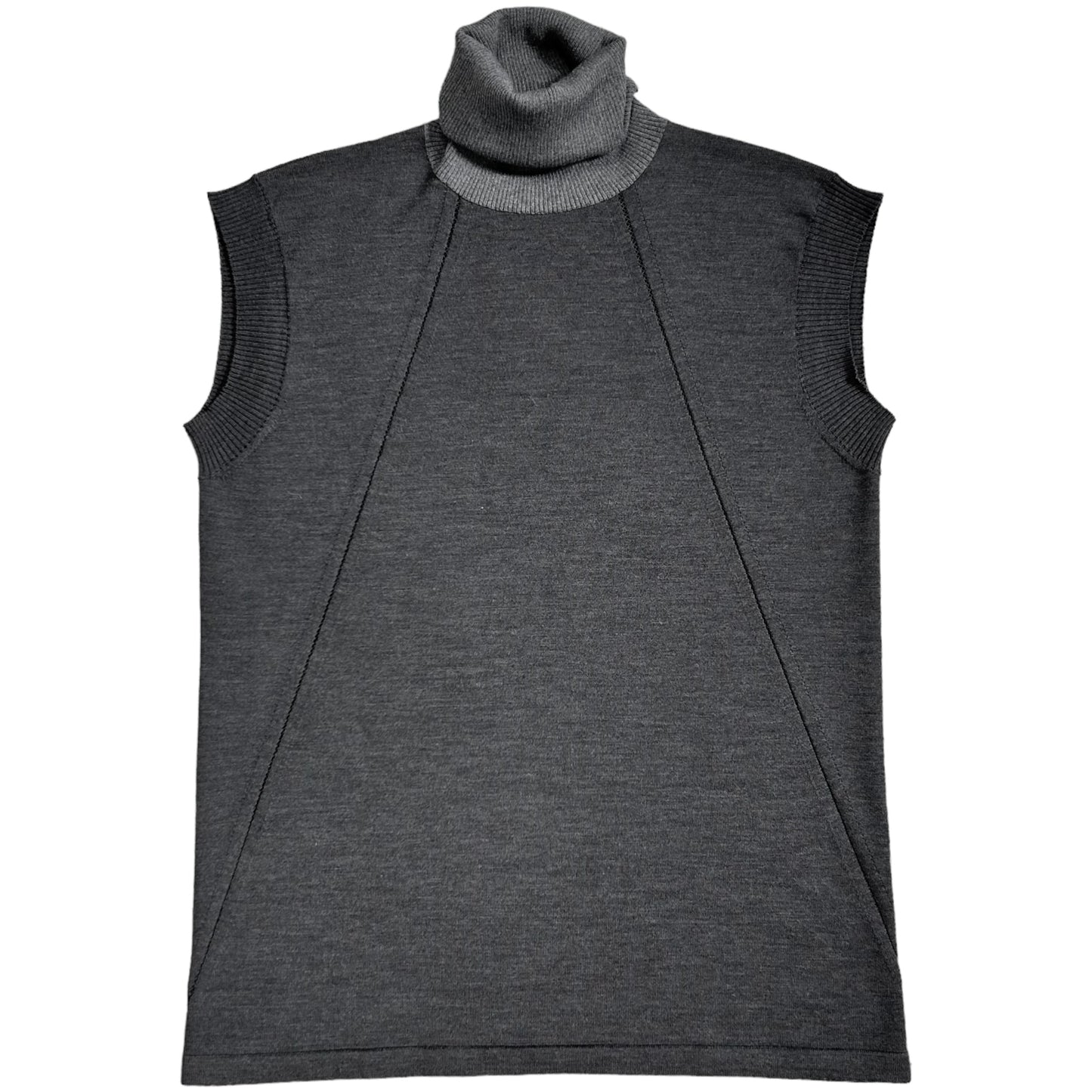 Maison Martin Margiela Open Seam Sleeveless Rollneck Sweater - AW15