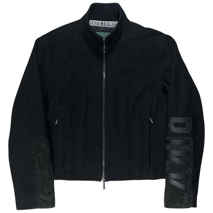 Dirk Bikkembergs Suede Patch Wool Bomber Jacket - AW04