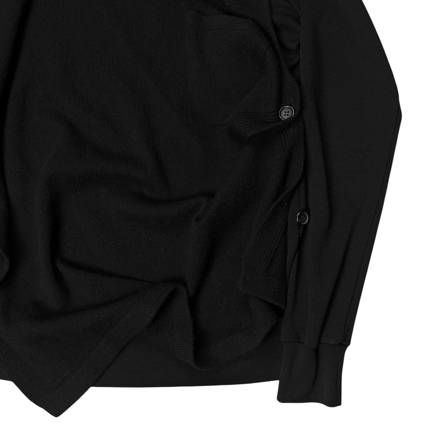Yohji Yamamoto Pour Homme Deconstructed Button Layer Sweater - AW97