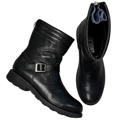 Dirk Bikkembergs Back Zip Moto Boots