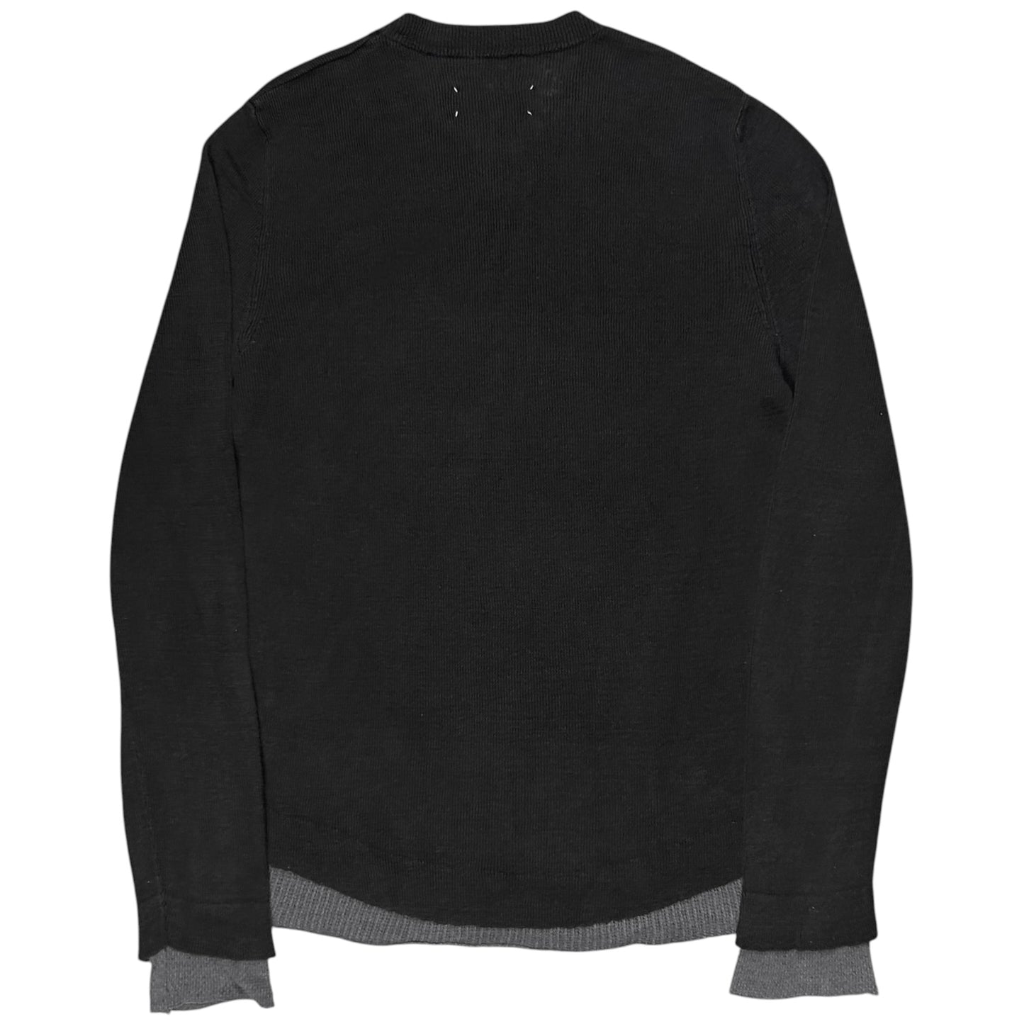 Maison Martin Margiela Layered Linen Silk Fisherman Sweater - SS15
