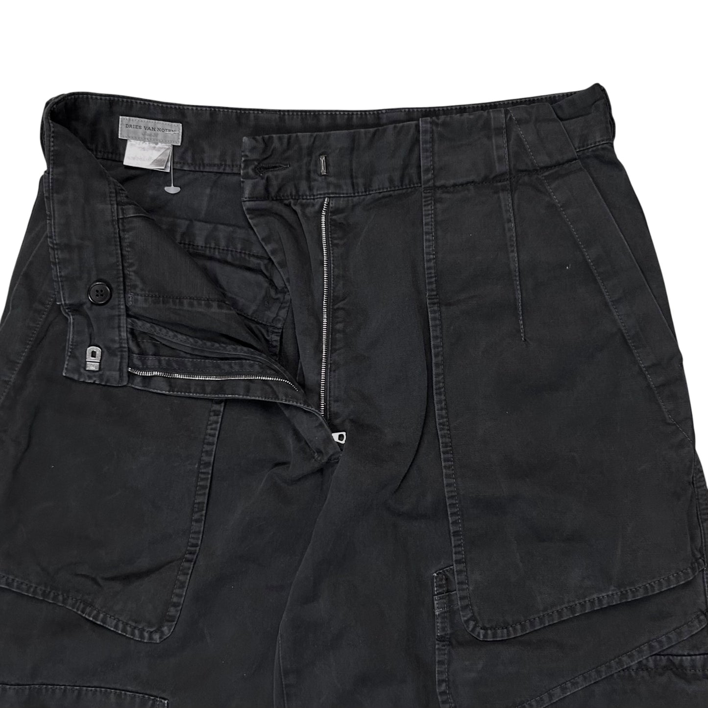 Dries Van Noten Wide Asymmetric Multi Cargo Pants
