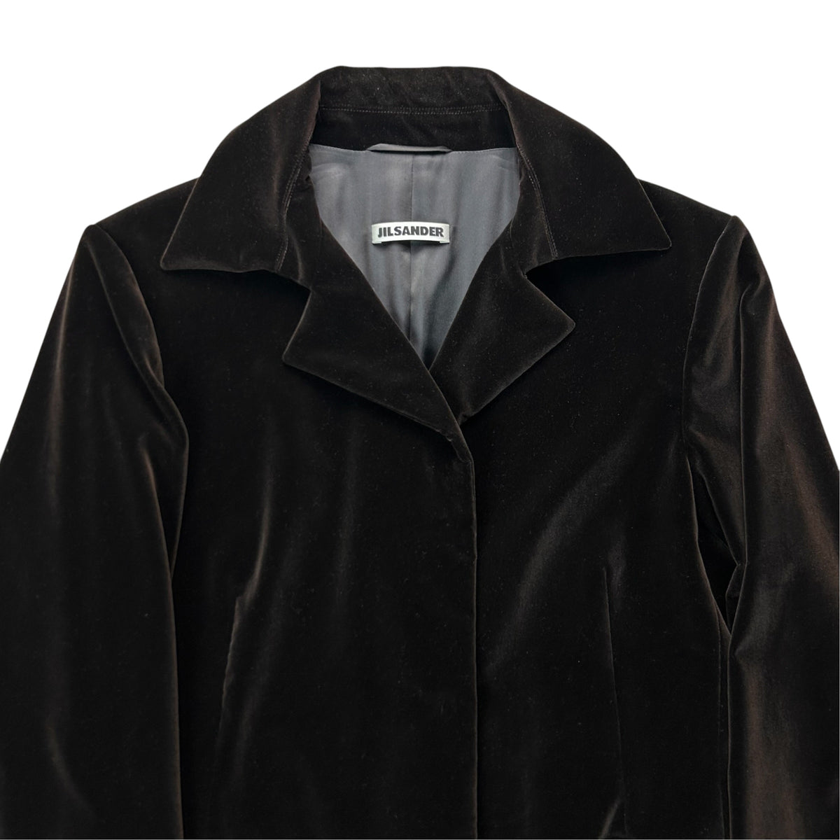 Jil Sander by Raf Simons Velour Snap Blazer - 00s