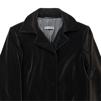 Jil Sander by Raf Simons Velour Snap Blazer - 00s