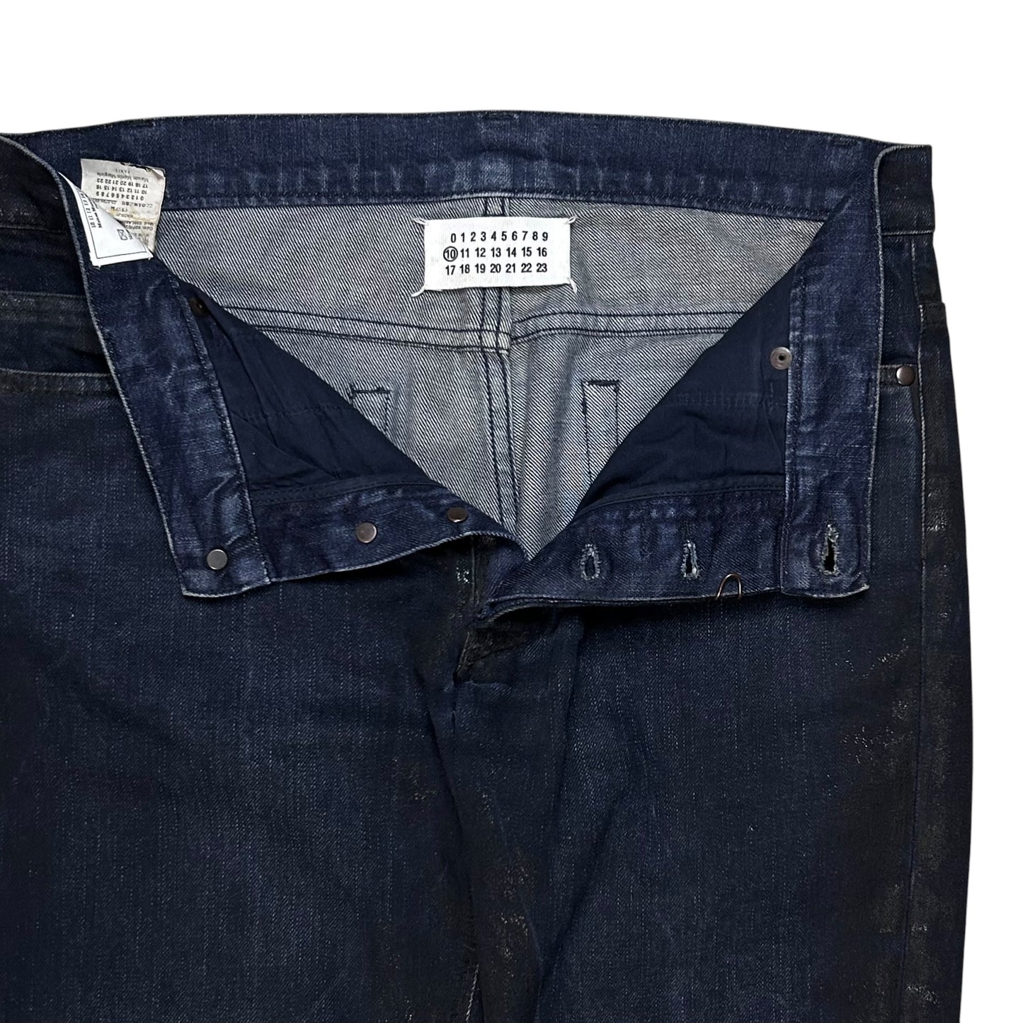Maison Martin Margiela Waxed Crack Jeans - AW10