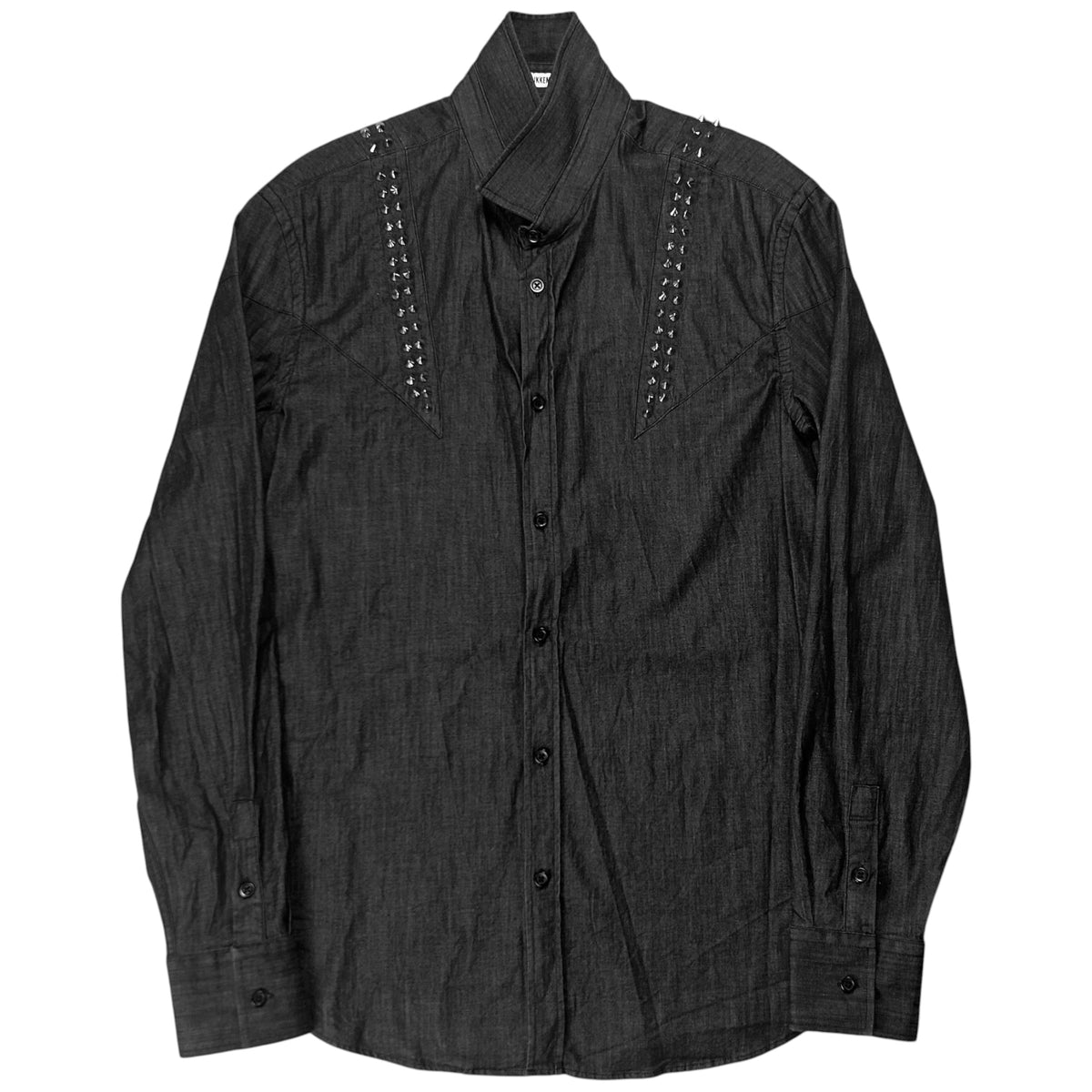 Dirk Bikkembergs Spike Stud Denim Shirt
