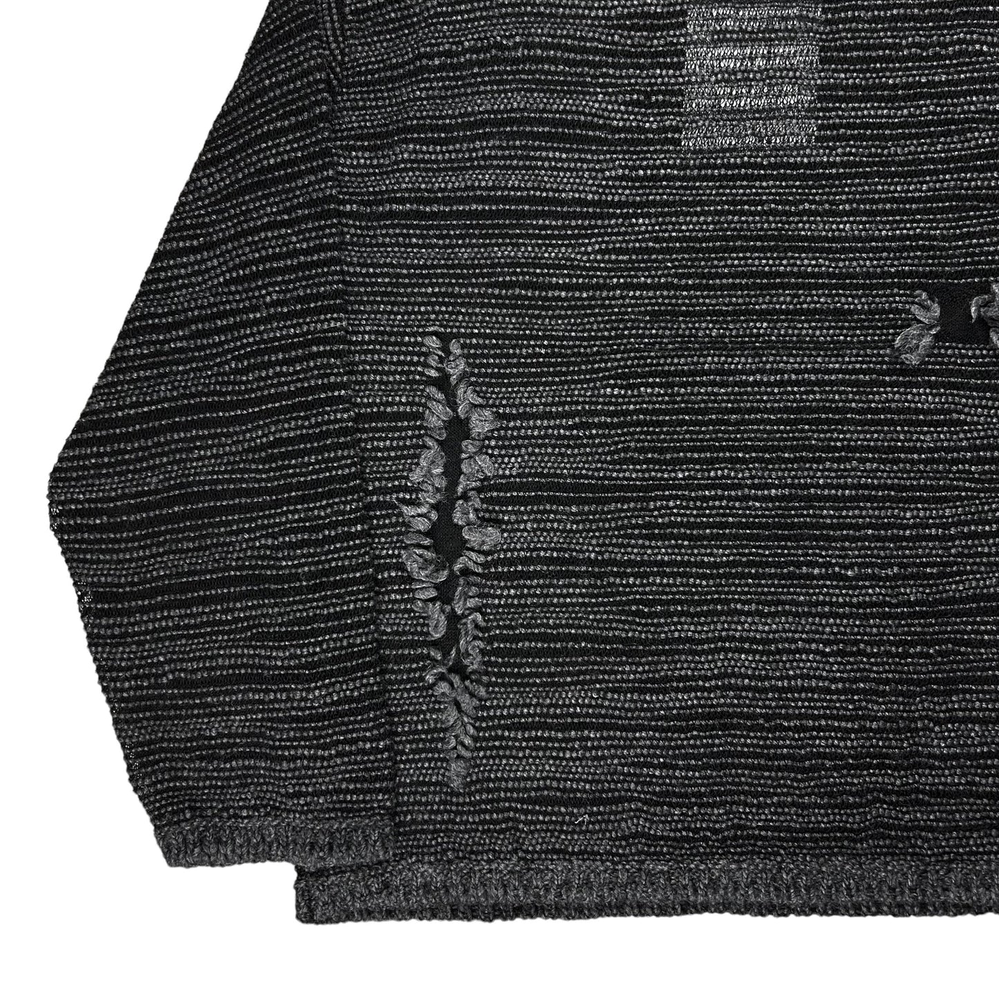 MM6 Maison Margiela Distressed Fringe Knit Sweater - AW22