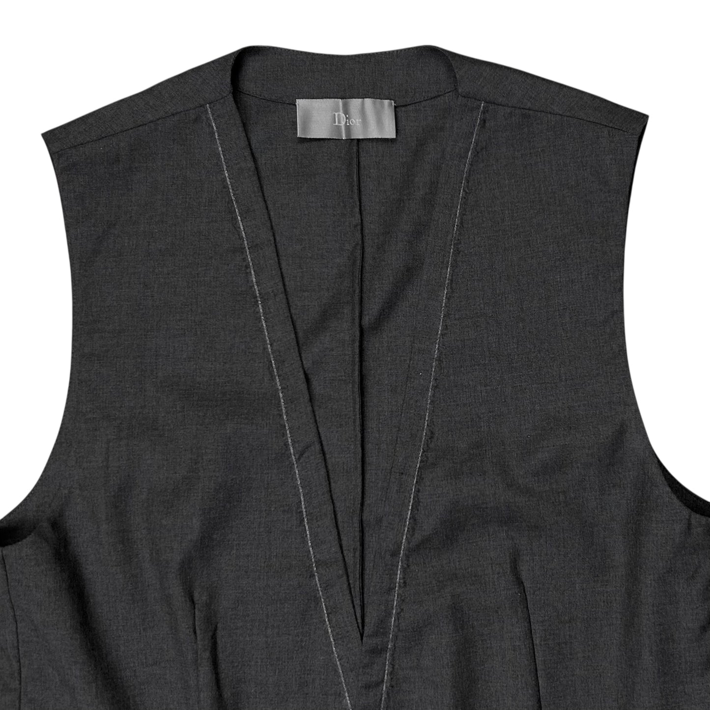 Dior Homme Cropped Reversed Seam Waistcoat - SS11