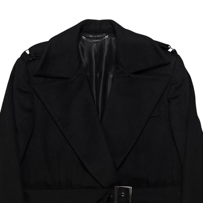 Gucci by Tom Ford Belted Shoulder Strap Cashmere Coat - AW03