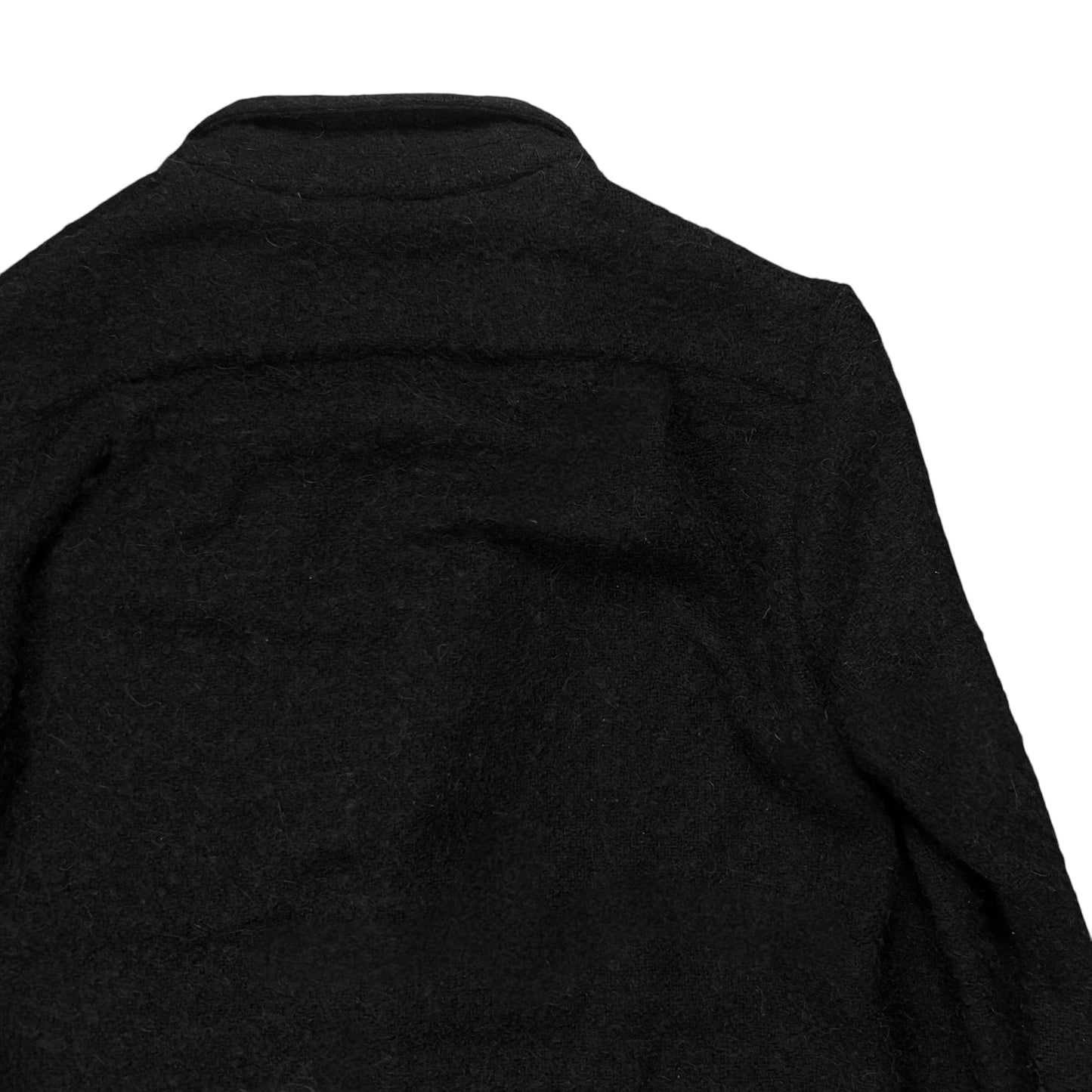 Ann Demeulemeester Lapel Strap Boiled Alpaca Wool Blazer - AW11