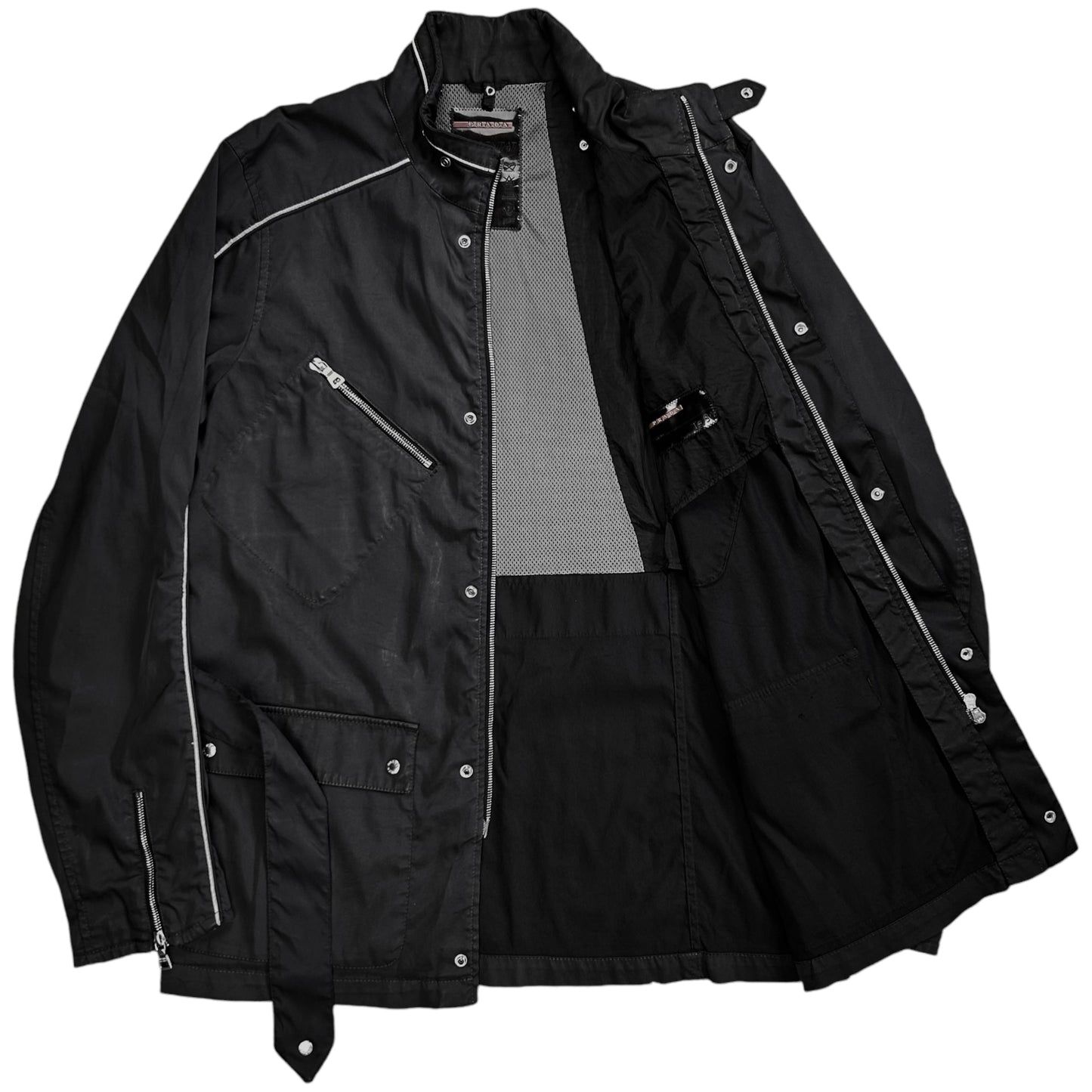 Prada Belted Piping Field Jacket