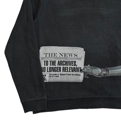 Raf Simons Newspaper RS Zip Hoodie - AW15