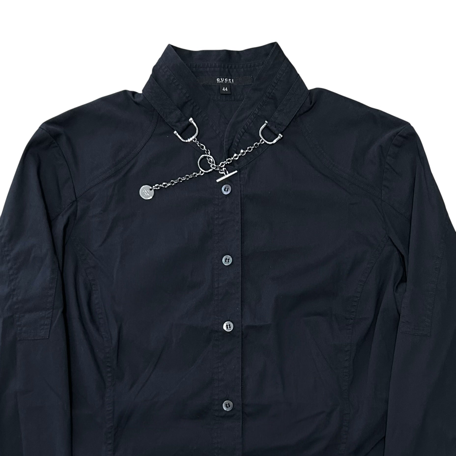 Gucci by Tom Ford Chain Collar Shirt - 2000s – Vertical Rags