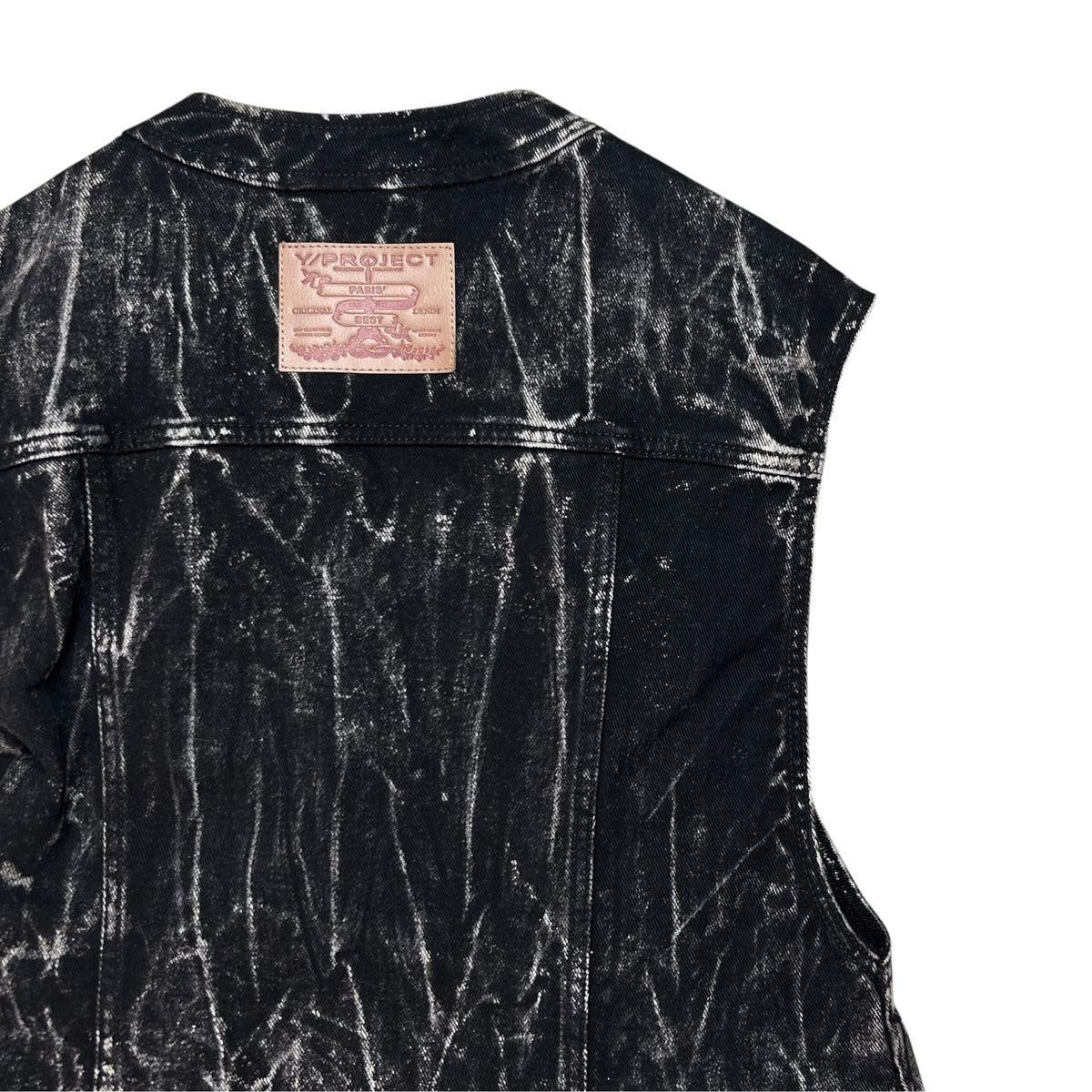 Y/Project Whisker Denim Velcro Vest - AW24