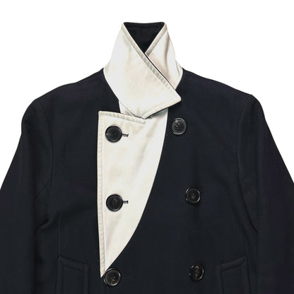 Jil Sander Contrast Collar Cashmere Coat - 90s
