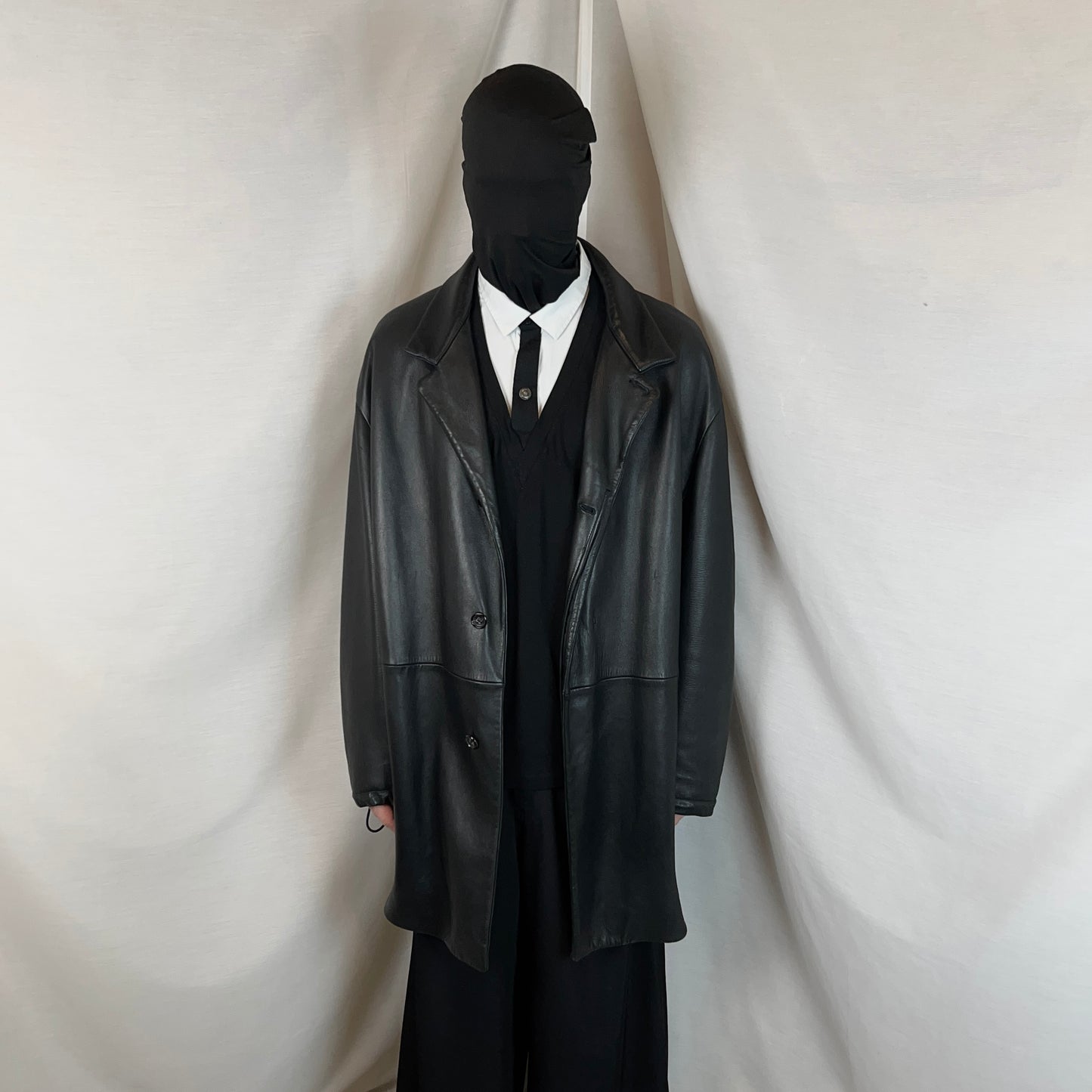 Jil Sander Faux Leather Car Coat - AW12